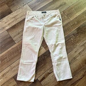Silver Jeans Women's Cream Cropped Jeans